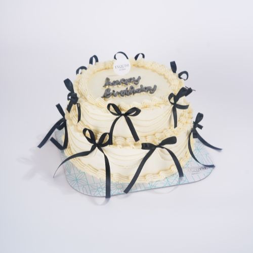 

Enchanted Ribbon Chocolate Cake D20&D16 (2Tier) - Exquise Patisserie