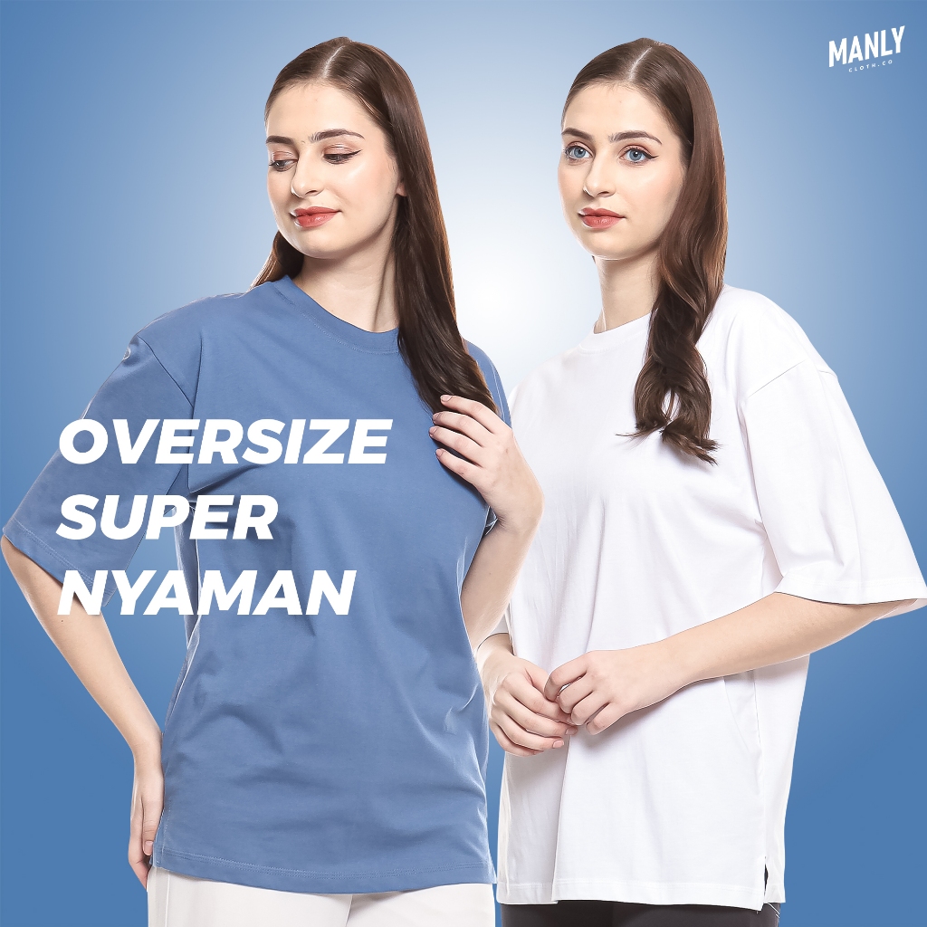 KAOS POLOS JUMBO BASIC XXL LD120 KAOS OVERSIZE T-SHIRT WANITA