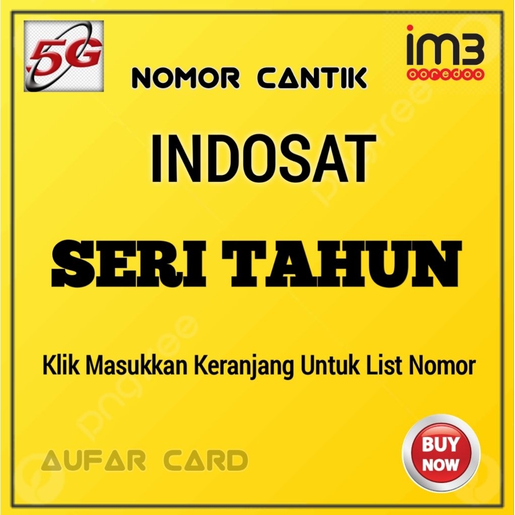 Nomor Cantik Indosat im3 Rapi tahun lahir