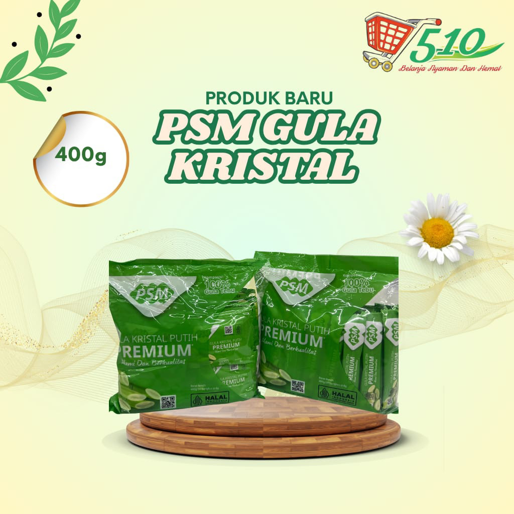 

PSM Gula Kristal Sachet and Stick 400gr Isi 50pcs