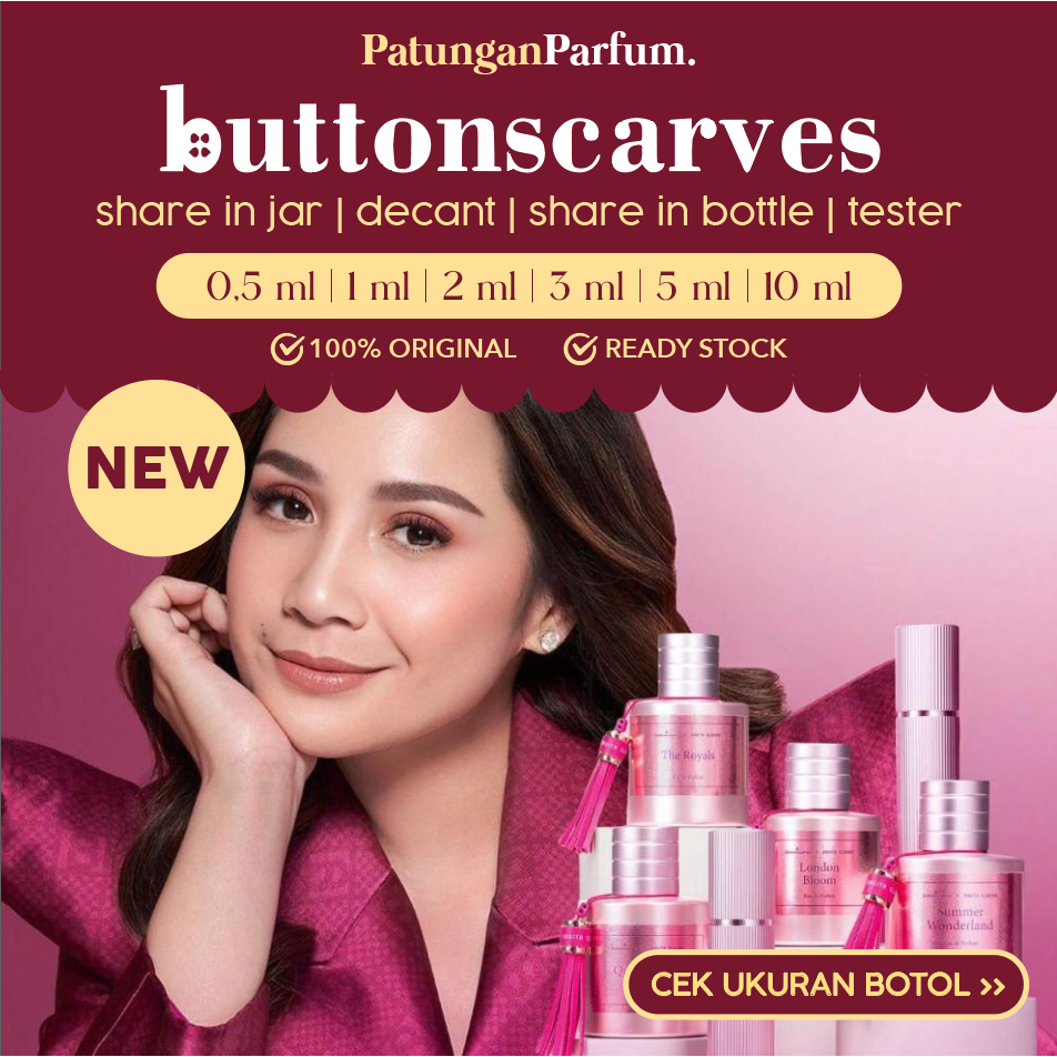 Decant Buttonscarves - Nagita Slavina Summer Wonderland Queensberry The Royals Colmar Bora Bora Veni