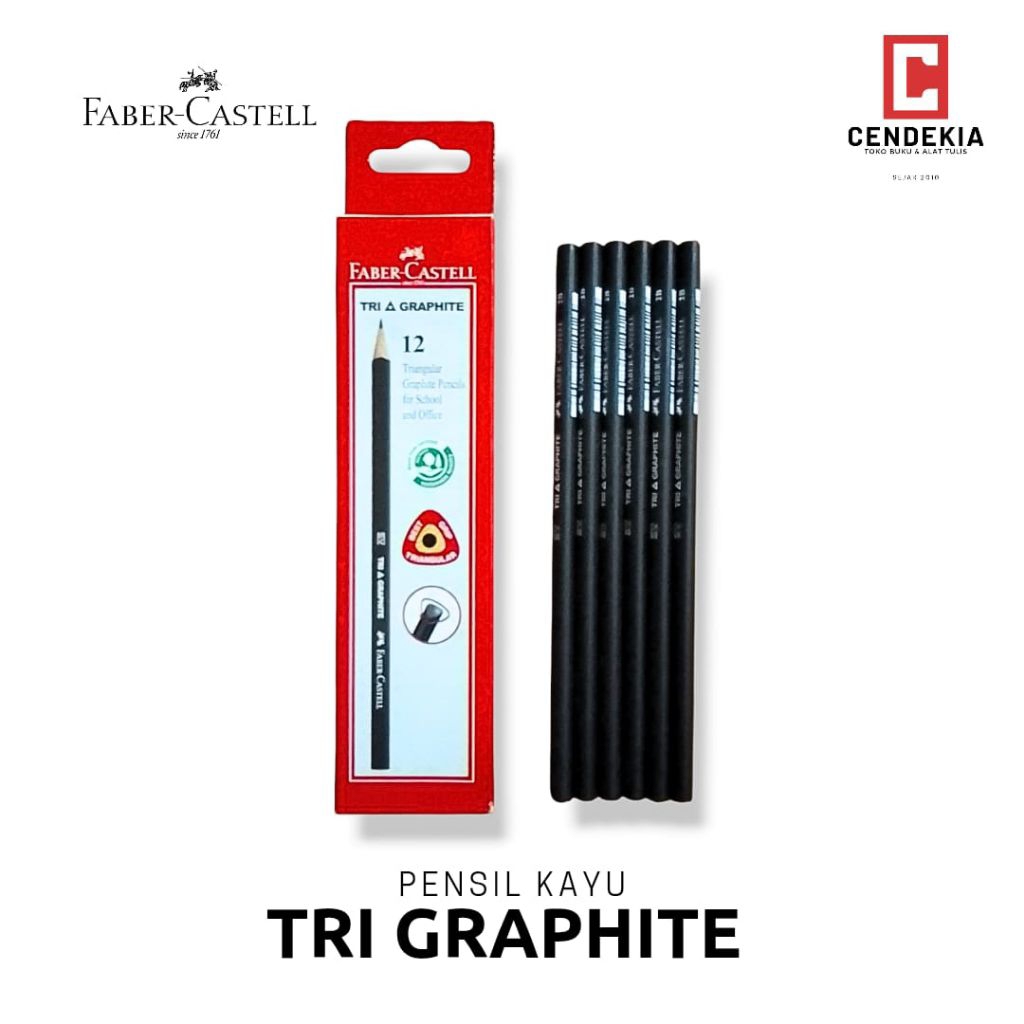 

PENSIL KAYU 2B SEGITIGA FABER CASTELL