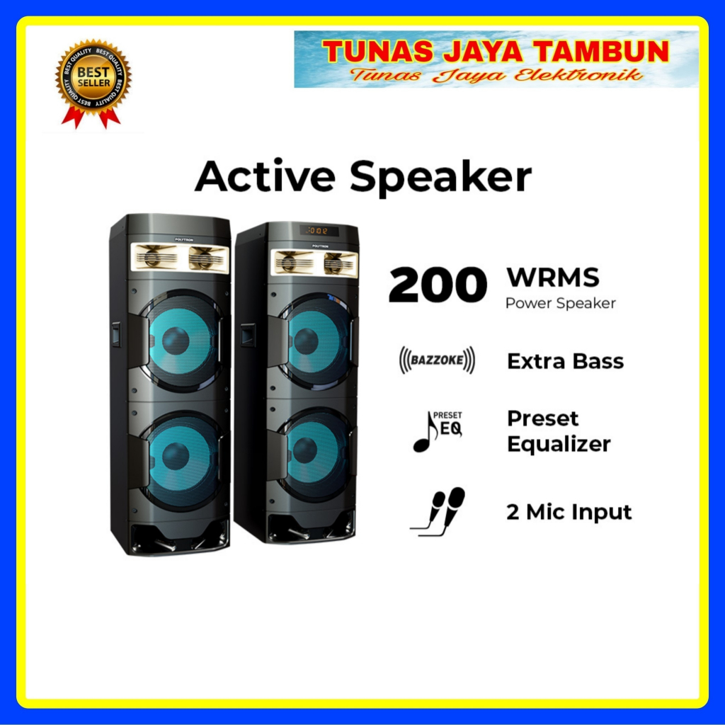 SPEAKER AKTIF POLYTRON PAS 10DF28 / POLYTRON PAS 10DF28 / SPEAKER POLYTRON BLUETOOTH PAS 10 DF 28
