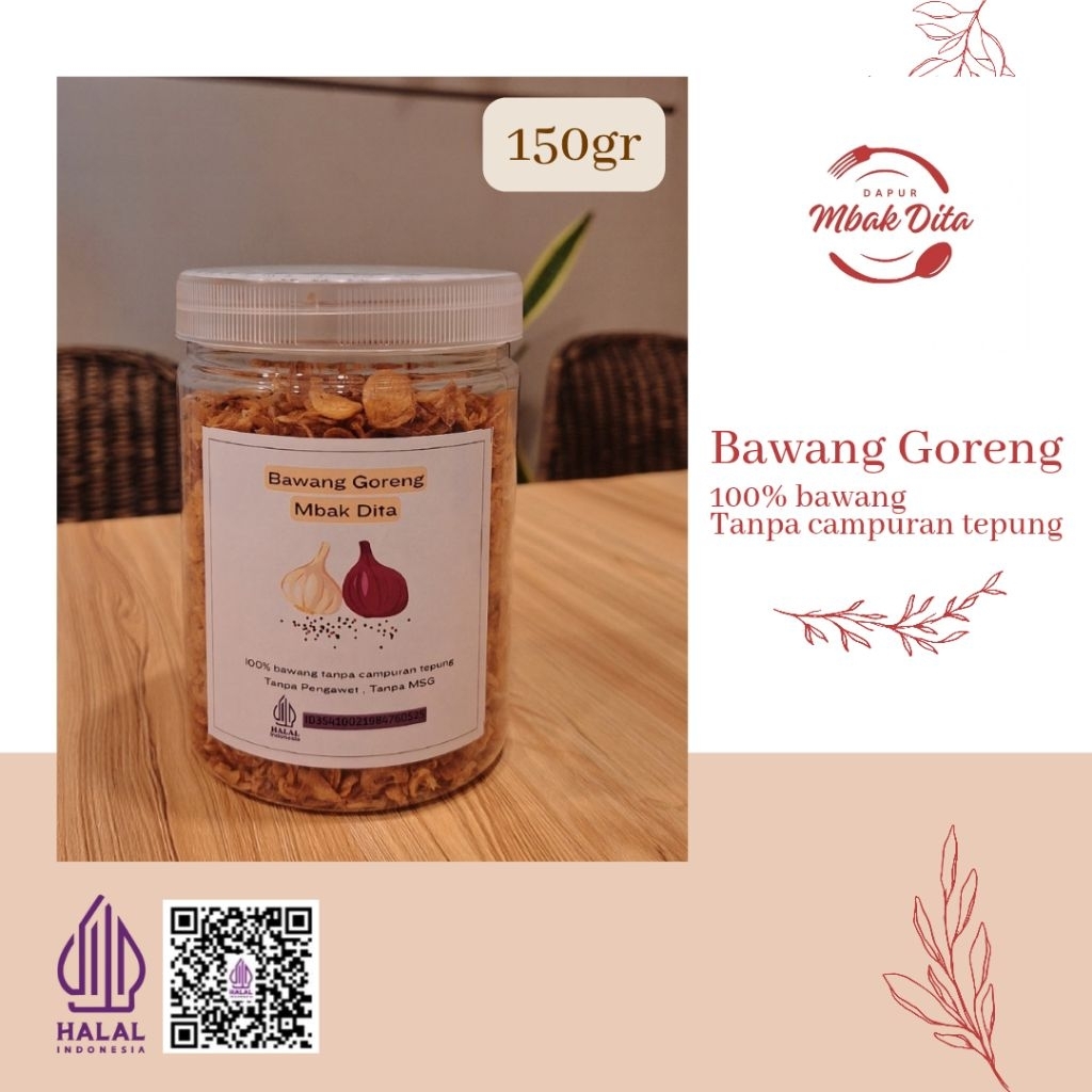 

Bawang Goreng Asli Tanpa Campuran Dapur Mbak Dita