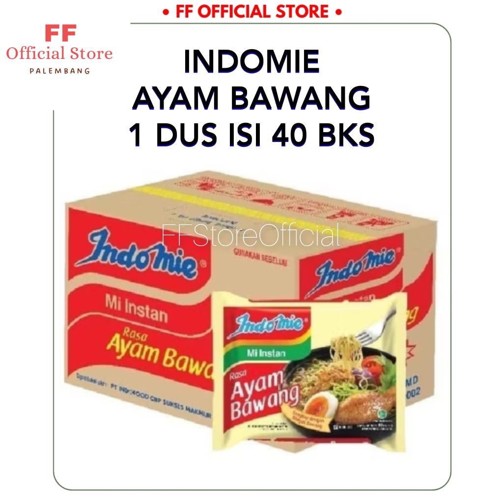 

INDOMIE Ayam Bawang 1 Dus isi 40 Bks