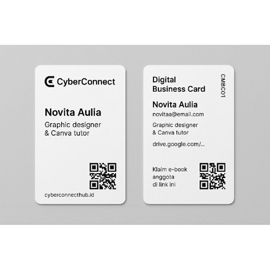 

> CyberConnect Smart Business Card – Kartu Nama Digital NFC + QR | Digital Portfolio Card