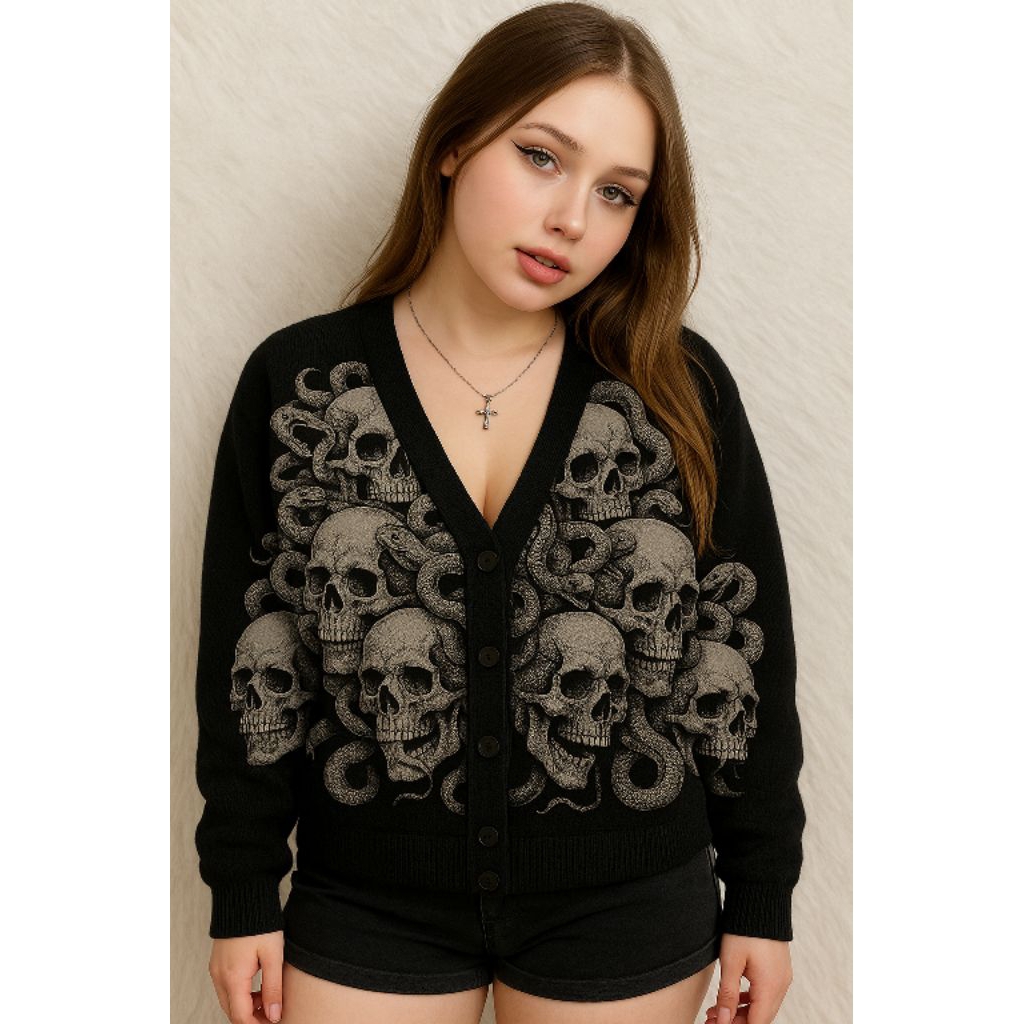 SWEATER RAJUT PRIA / SWEATER KNITTED / SKULL