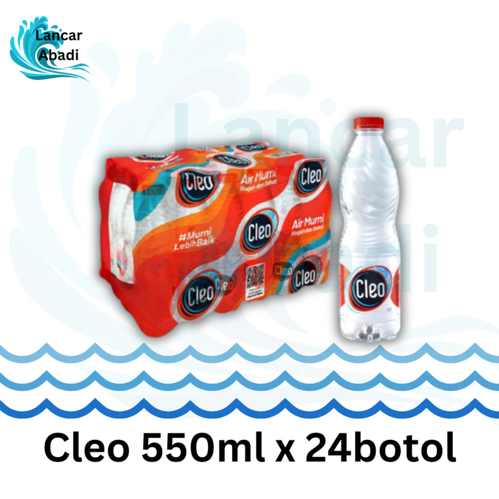 

Cleo Botol Tanggung 550ml isi 24 (1pack) Air Minum