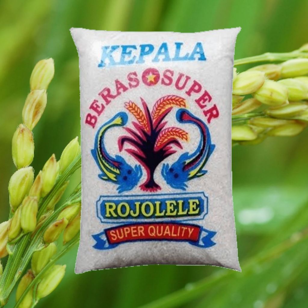 

BERAS SUPER KEPALA Rojolele high quality kemasan 5 kg