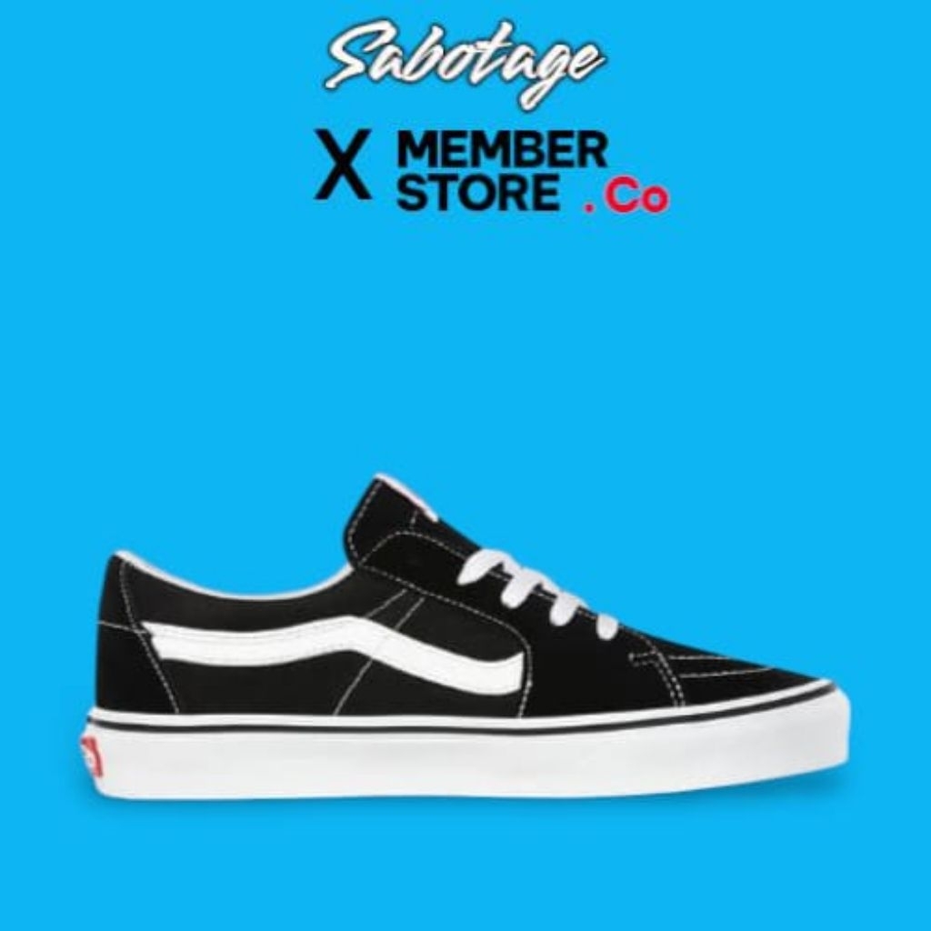 Sepstu Sekolah Black White Sepatu Sneakers pria dan Wanita