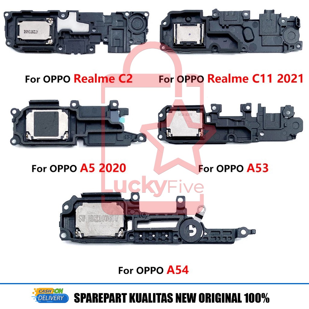 Buzzer Oppo A1k A5 A9 2020 A16 2021 A32 A33 A53 A54 4G A94 4G Realme C2 C3 C11 2021 C20 C21 Ori