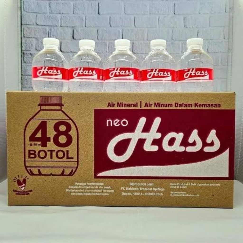 

Hass Air Mineral 188 ml 1 Dus isi 48 pcs Neo Hass Cube Mini