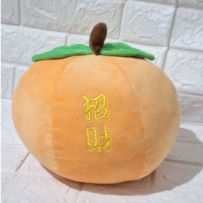 boneka buah jeruk oren orange brand original funclaw fun claw jumbo boneka tanaman makanan buah jeru