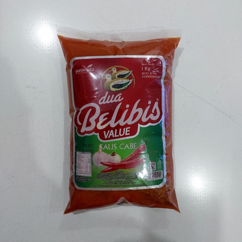 

Dua Belibis Saus Cabe Value Pack 1kg