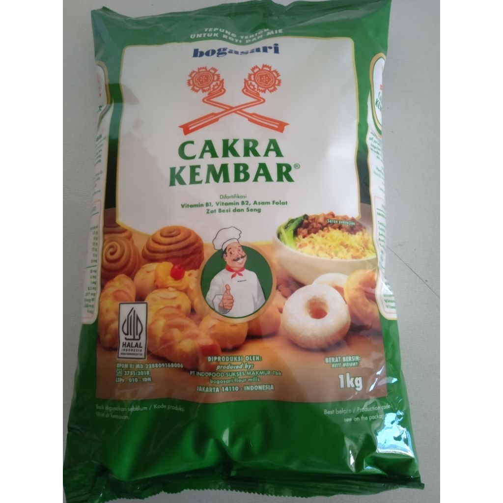 

Tepung Terigu Cakra Kembar 1Kg