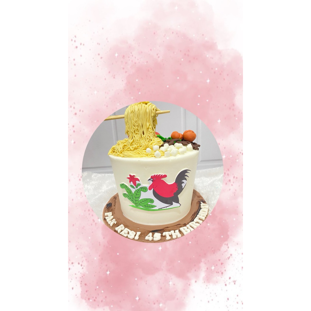 

custom kue ulangtahun tema bakso