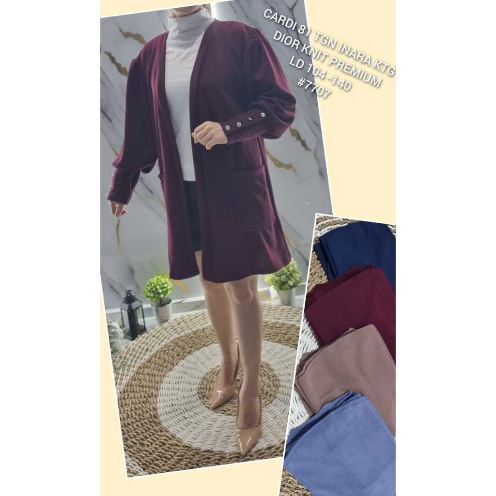 Long Cardi Inara Knit/Cardigan Aquila/Cardigan Wanita