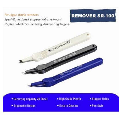 

Pencabut Staples / Alat Pelepas Isi Staples / Remover SR 100 Kangaro / Pembuka Staples
