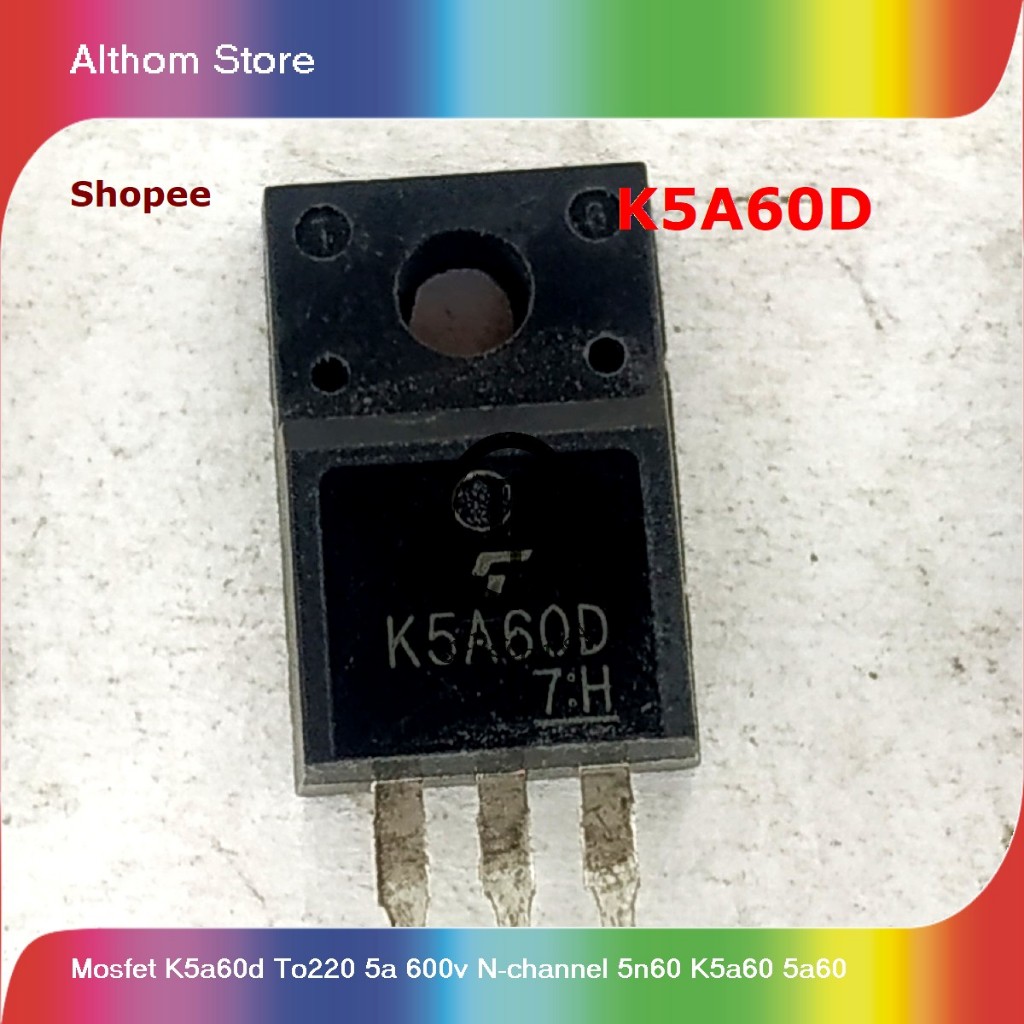 mosfet k5a60d to220 5a 600v n-channel 5n60 k5a60 5a60