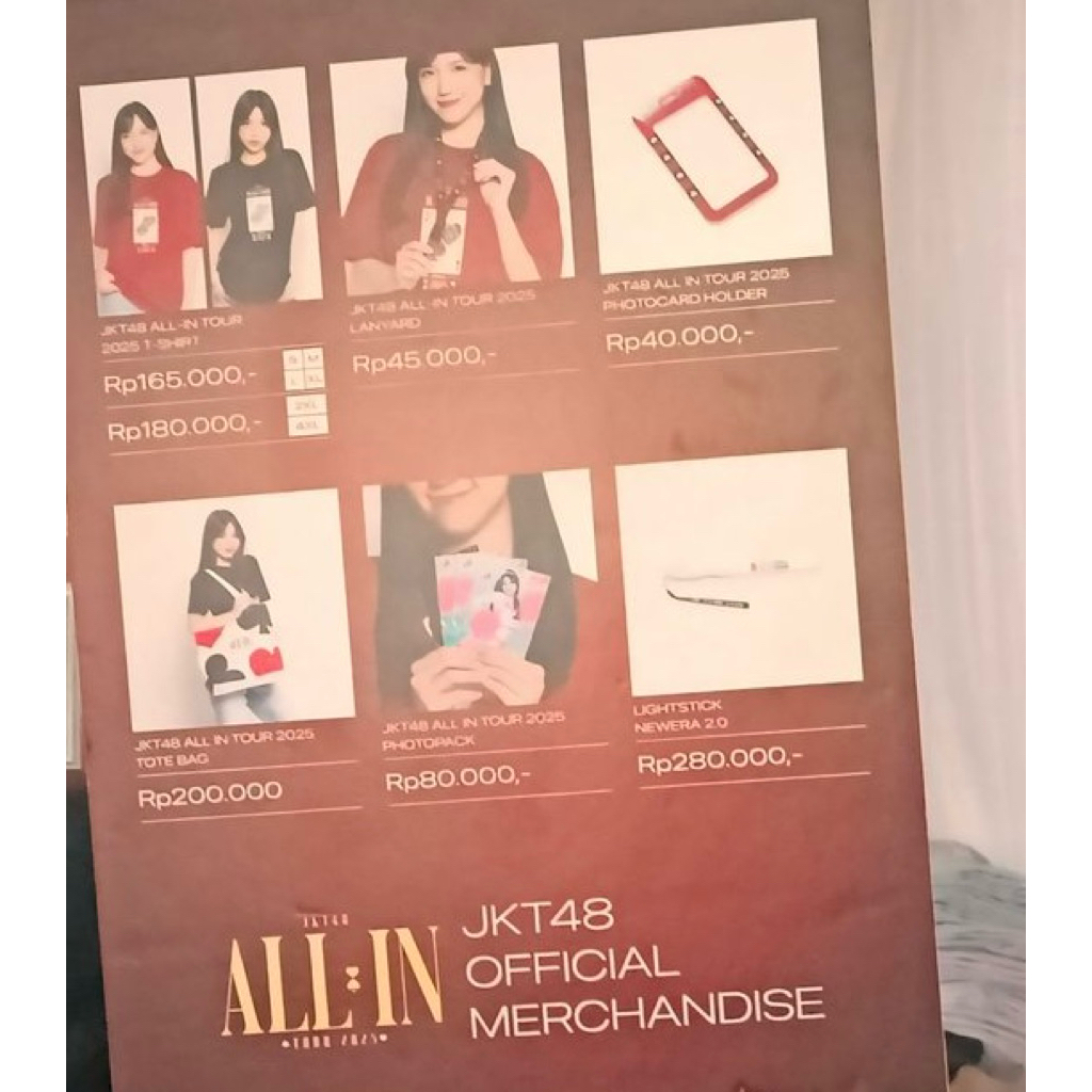 PO MERCH JKT48 TOUR ALL IN 2025
