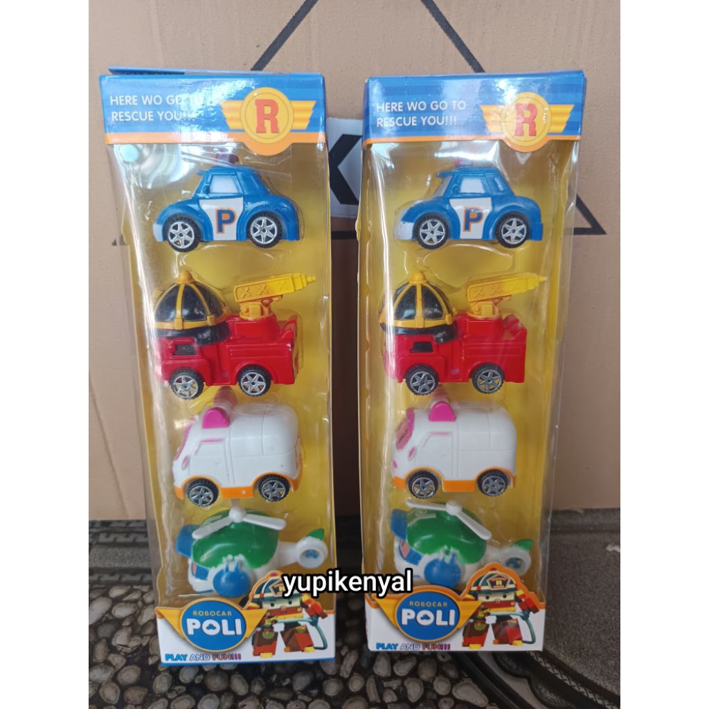 Mainan Set Robot Car Poli Robot Poli