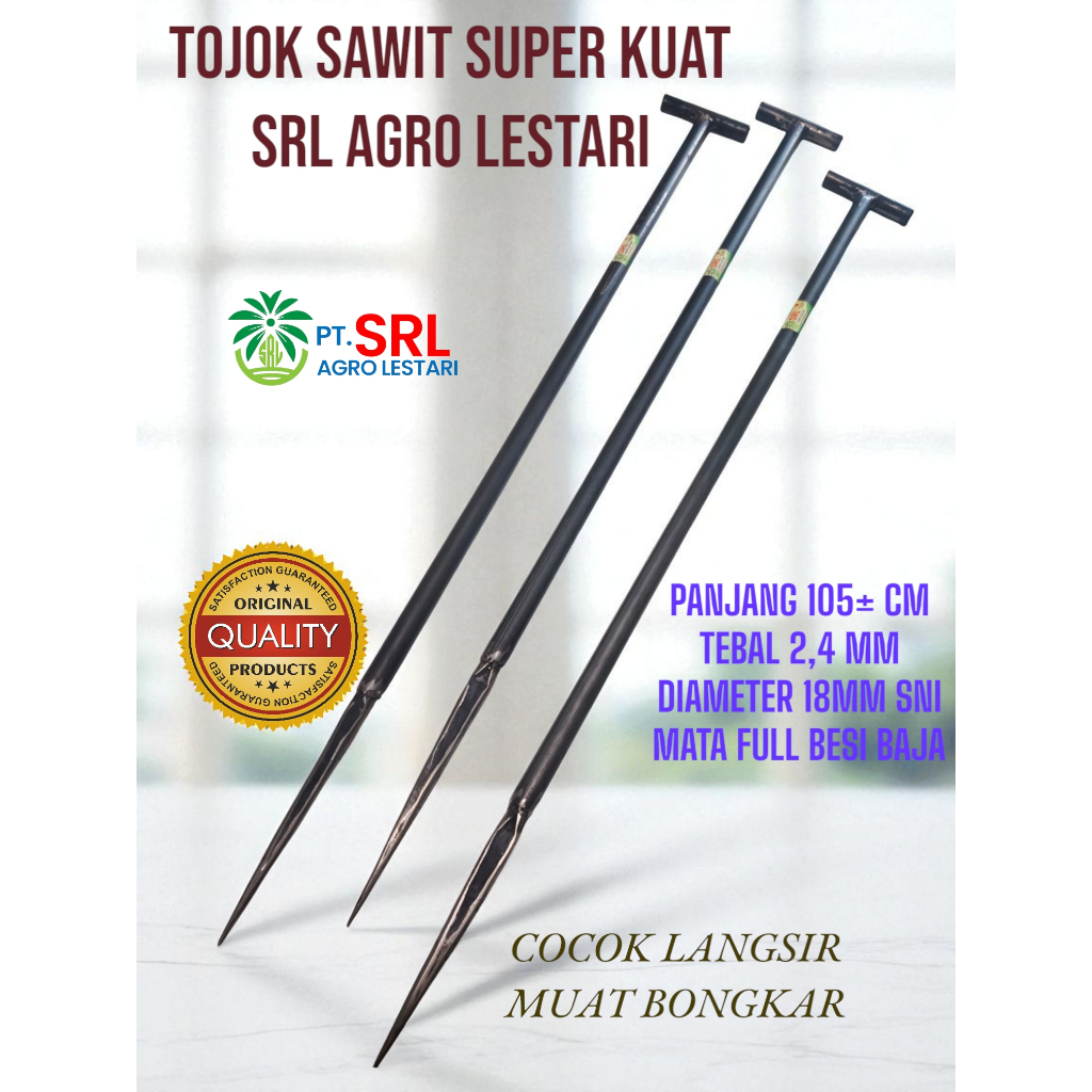 TOJOK SAWIT PREMIUM SRL PANJANG 105 CM TEBAL 2,4MM DIAMETER 18MM COD