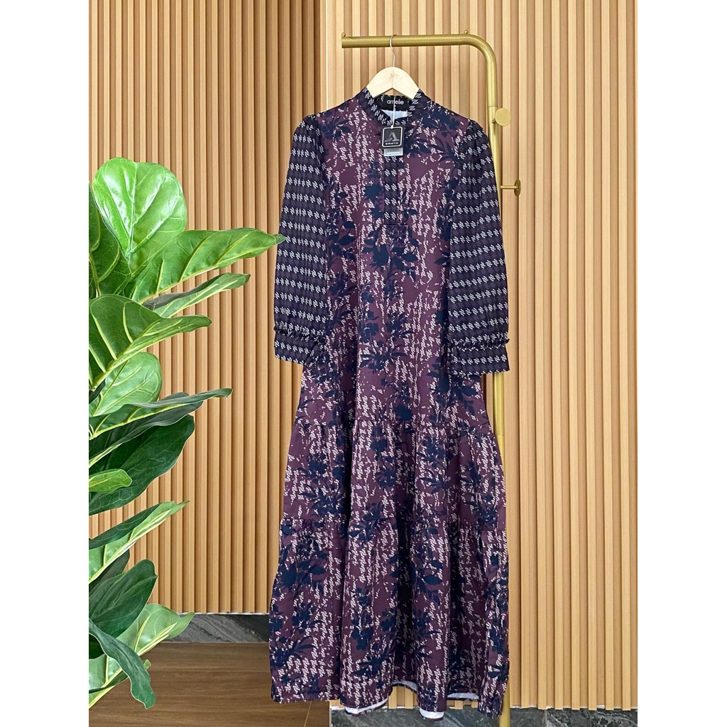 amara dress/amelie dress/gamis motif/gamis kondangan