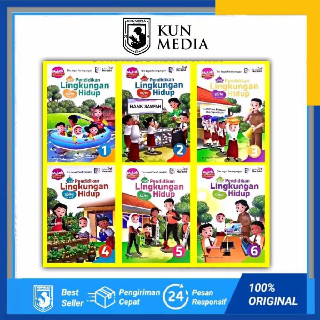 BUKU PLH KELAS 1 2 3 4 5 6 SD PENDIDIKAN LINGKUNGAN HIDUP KURIKULUM MERDEKA SD ERLANGGA