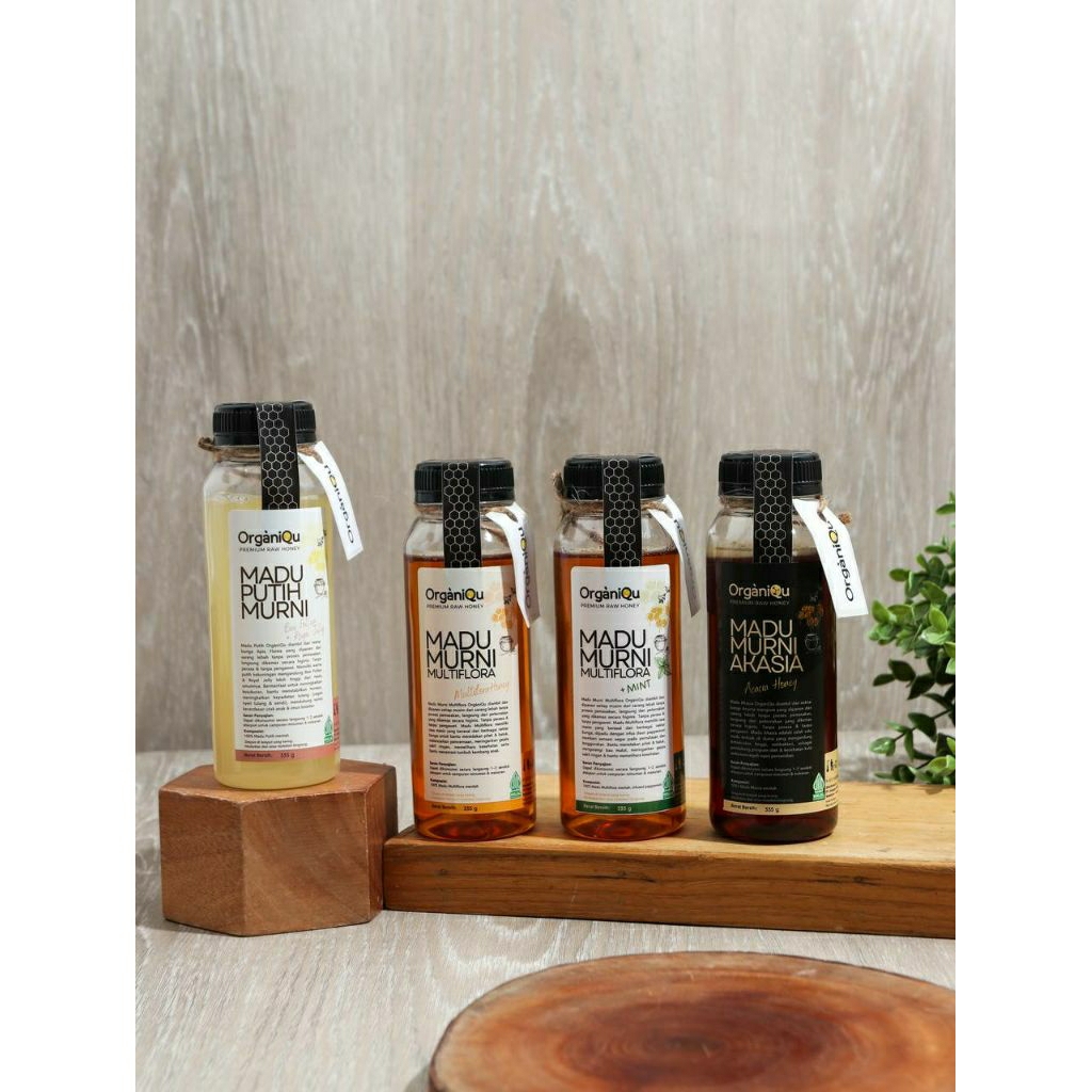 

Madu By Organiqu berat 315gr Variant Akasia, Multiflora, Multiflora+mint, Madu Putih+royal jelly, Ashwagandha+ dan Bidara