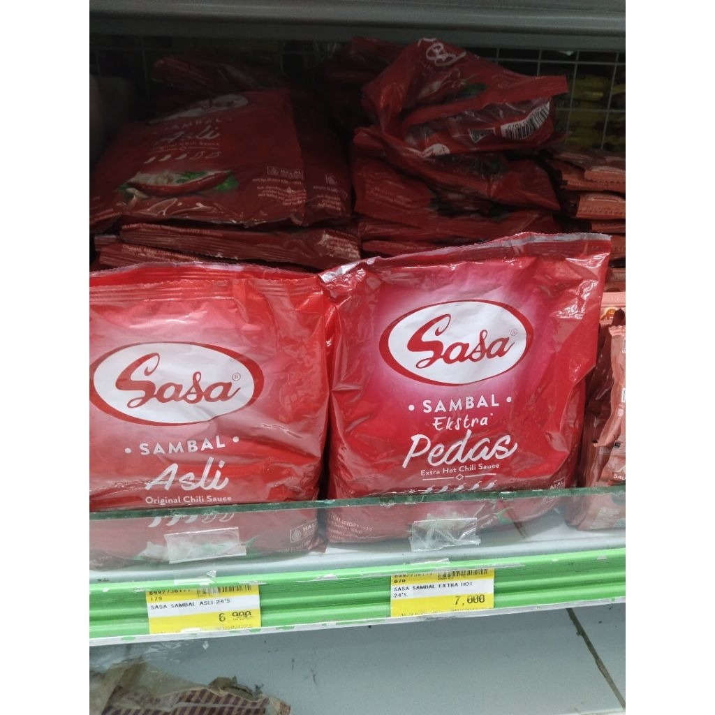 

Sasa saos sambal ato ekstra pedas sachet 24's