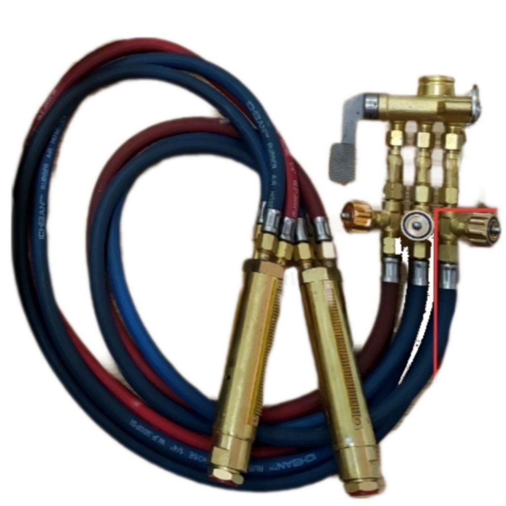 Kepala Head(selang sengkap)Selang Torch GAS CUTTING CG1-100 (Dua Kepalak)
