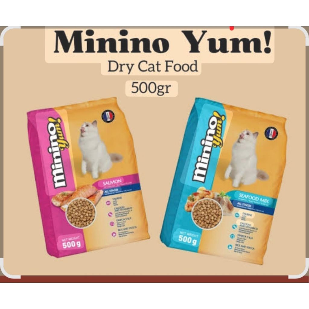 Minino yum 500gr Seafod dan Salmon