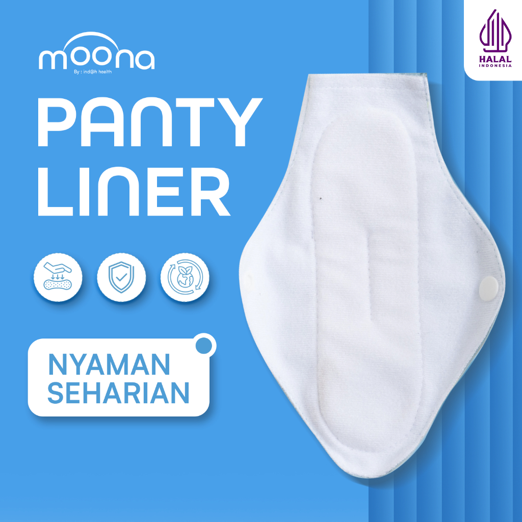 Moona Pantyliner Pembalut Kain Cuci Ulang Wanita Menstrual Pad