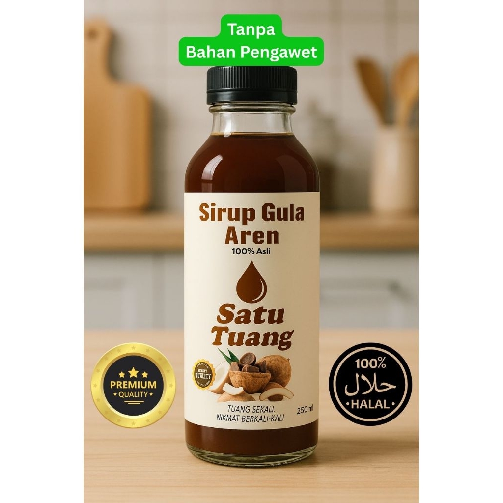 

[Satu Tuang] Sirup Gula Aren Premium | Gula Aren Cair | Asli Tanpa Pengawet (200ml/500ml/1000ml/1liter)