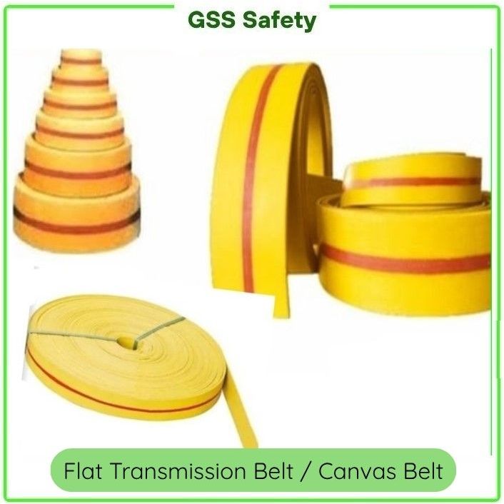 Conveyor Belt Canvas / Canvas Belt Berbagai Ukuran Warna Kuning