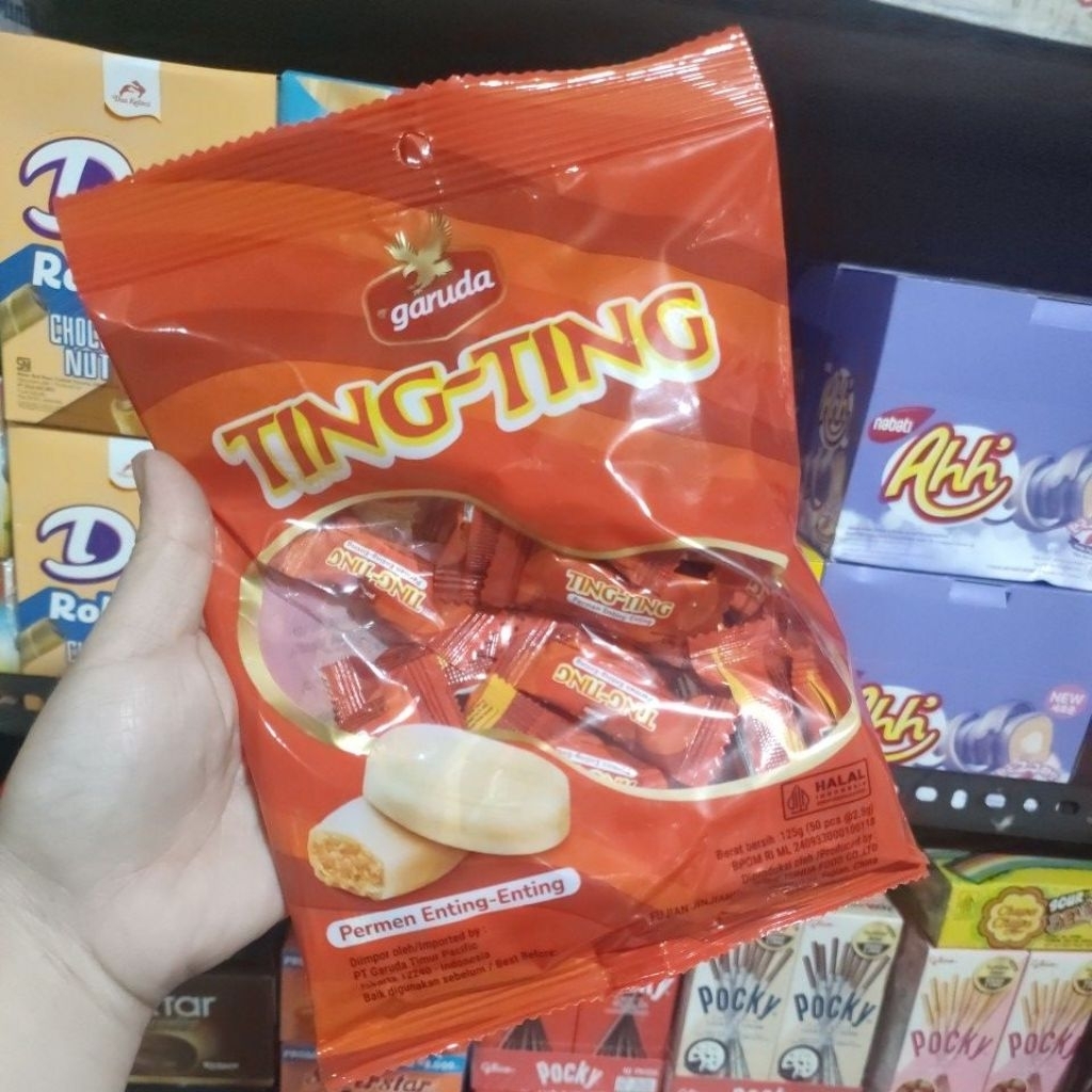 

Permne Garuda Ting Ting / Isi lebh kurang 50pcs @125gr