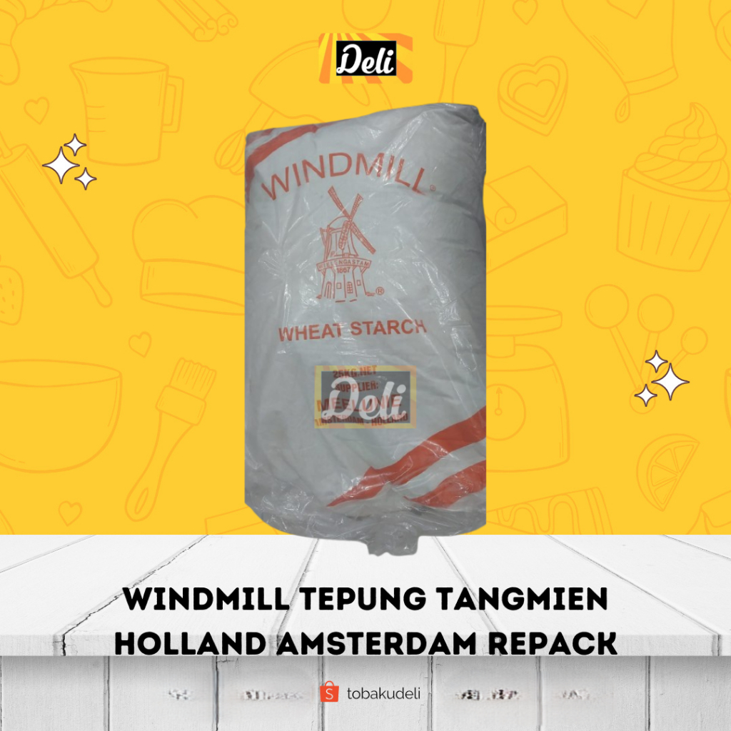 

Tepung Tangmien Tang Mian Wheat Starch Windmill Holland Amsterdam Repack (1kg, 500gr)