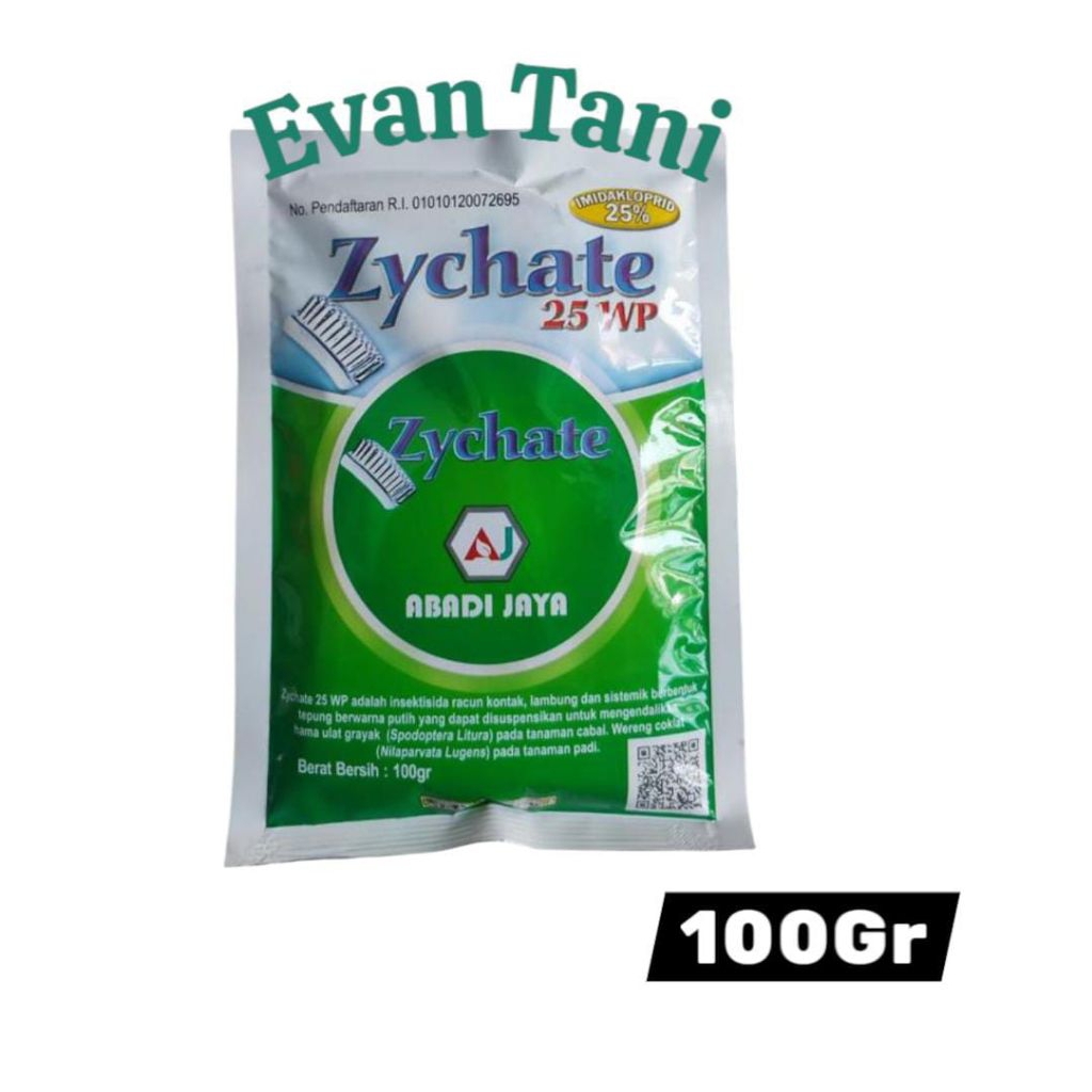 ZYCHATE 25 WP 100Gr Insektisida Kontak Dan Sistemik Imidakloprid 25% ABADI JAYA