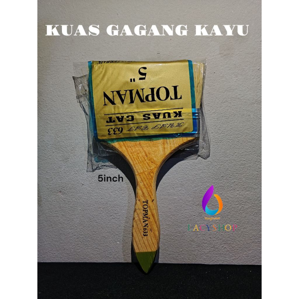 

Kuas Cat Tembok Gagang Kayu 5 inch