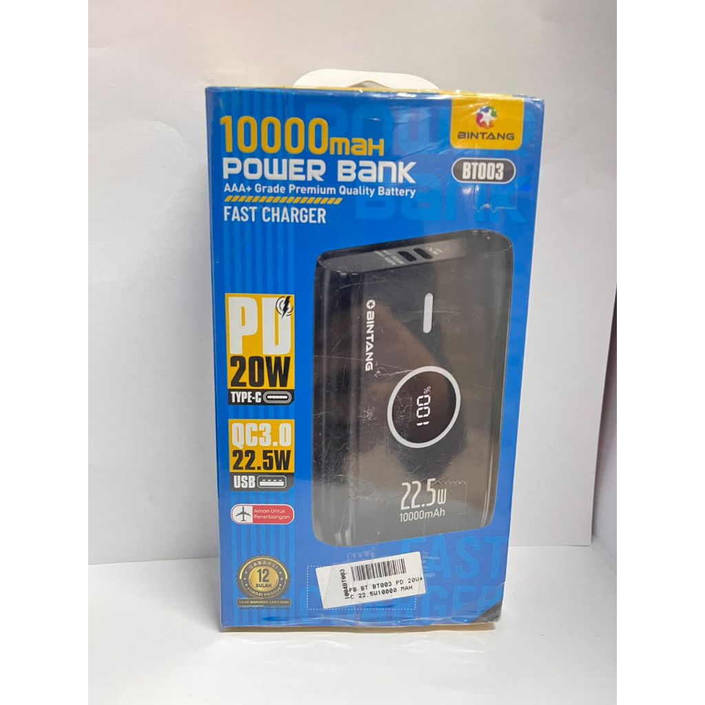 PB BT BT003 PD 20W+QC 22.5W 10000 MAH