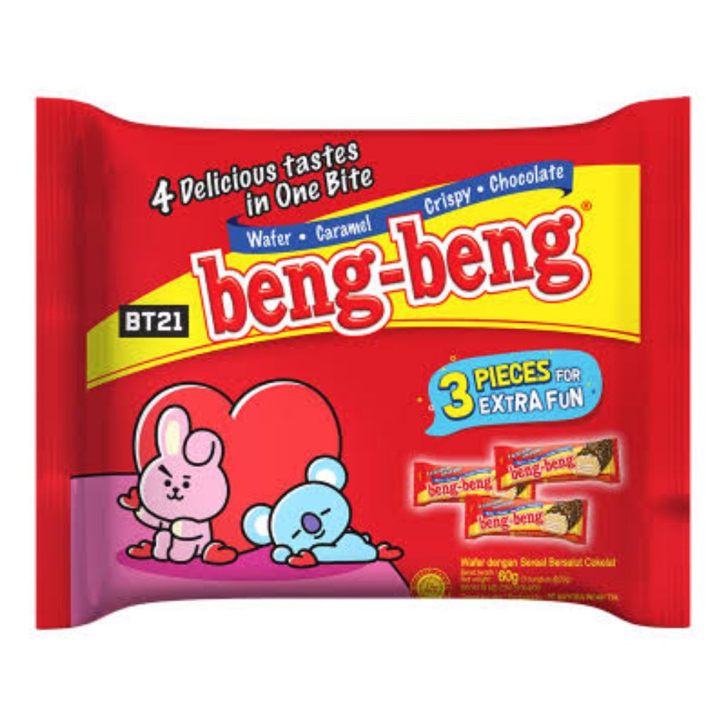 

Beng-Beng Wafer Rice Crispy Cokelat 3 x 20 g