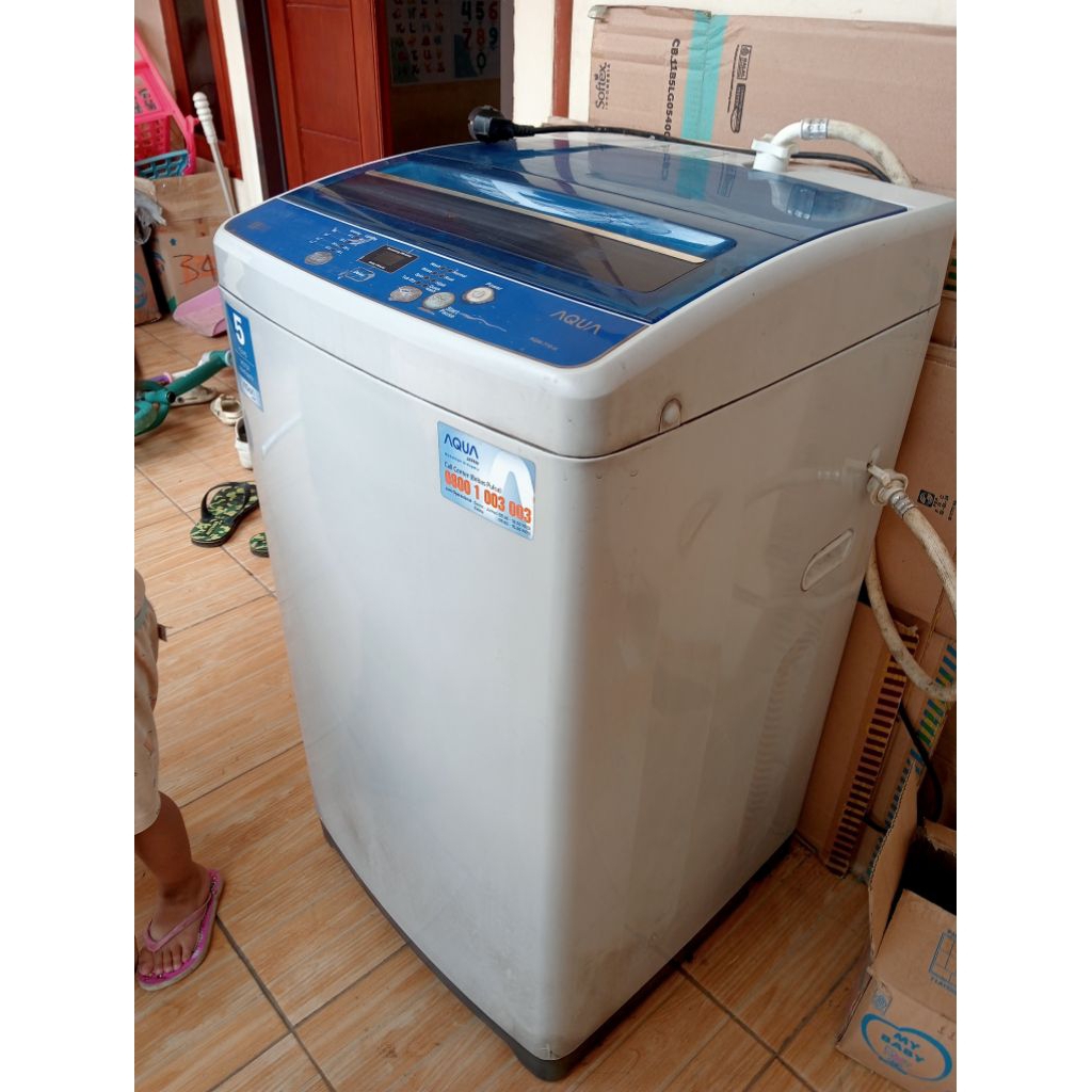 Mesin Cuci AQUA 77D-H 7kg Second tanpa Kardus