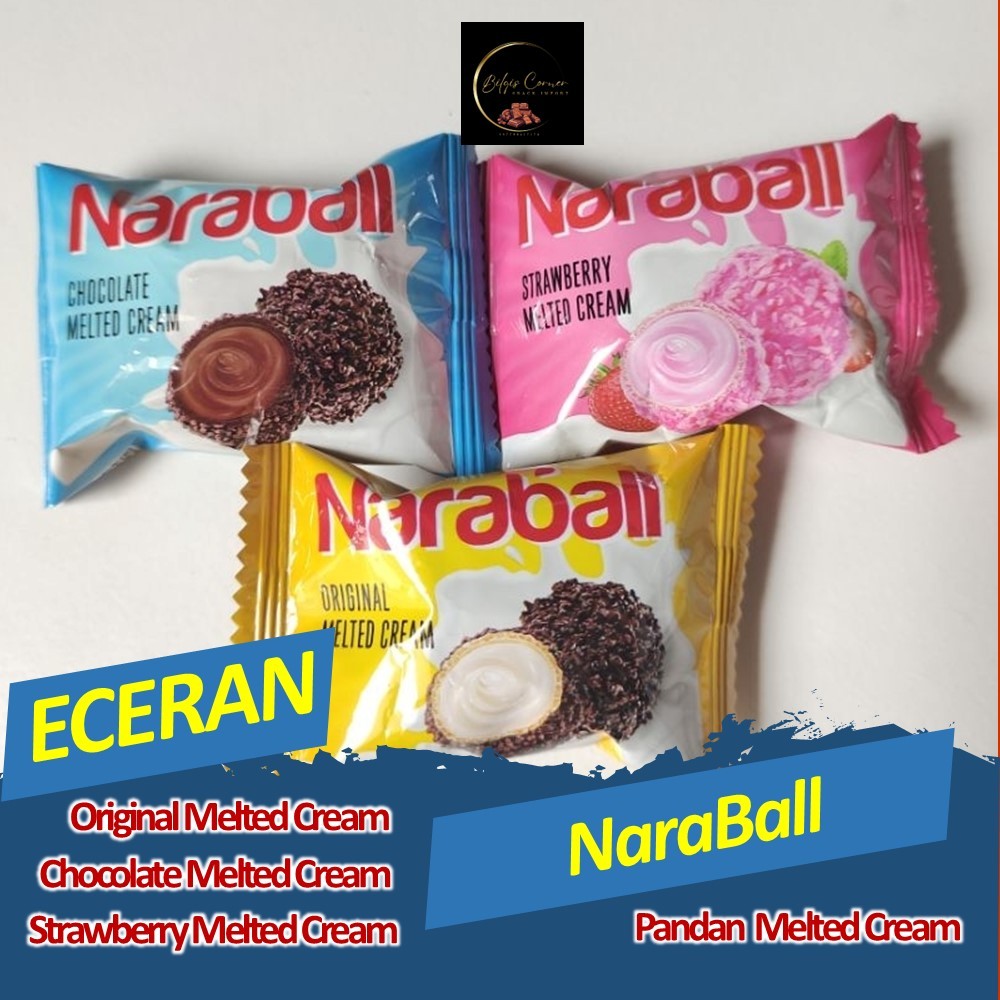 

Naraya Naraball Original, Chocolate & Strawberry Melted Cream 300 Gram (ECERAN)