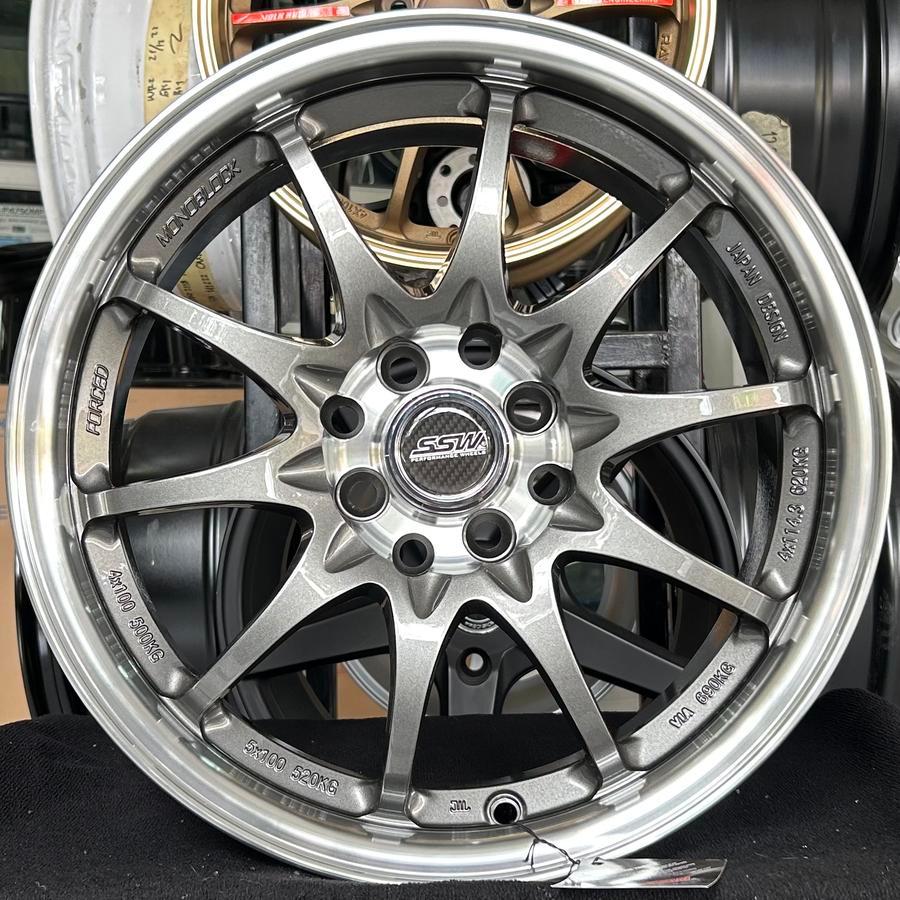 VELG SSW RING 16 LEBAR 7 PCD8X100/114.3 ET 40 WARNA GREEY POLISH | VELG MOBIL RING 16