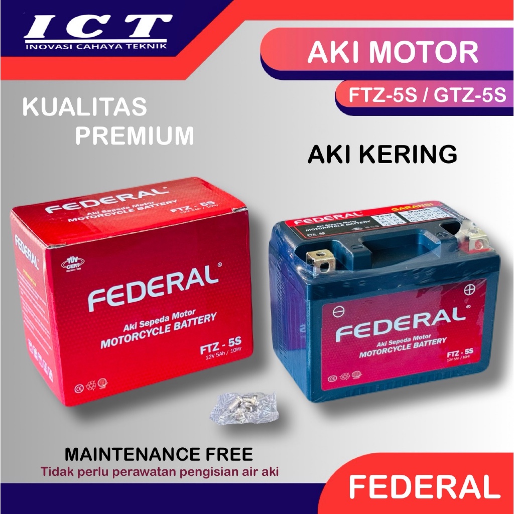 Aki Motor FTZ5S Federal / Aki Kering FTZ5S Federal / Aki Motor Federal / Aki Kering Federal GTZ5S