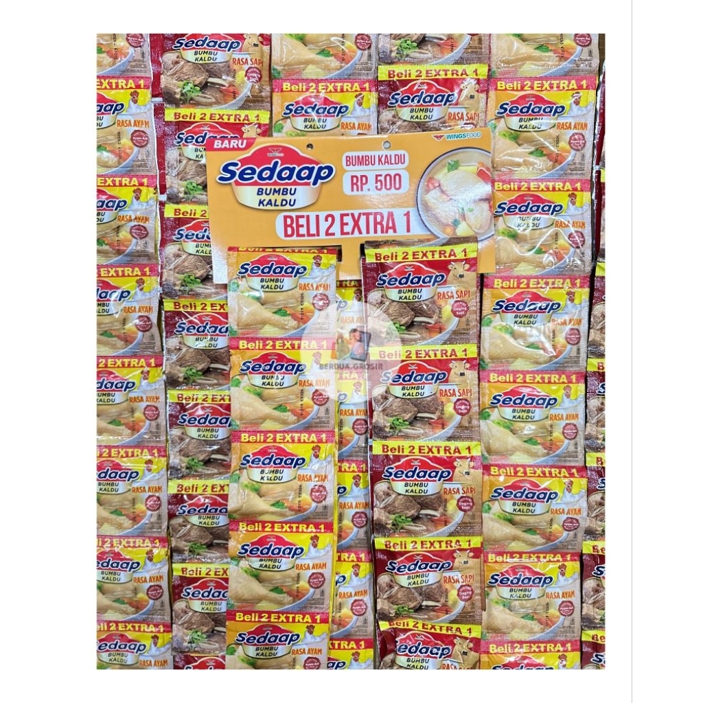 

[ 36 pcs ] sedaap kaldu saschet dapat 2 renteng
