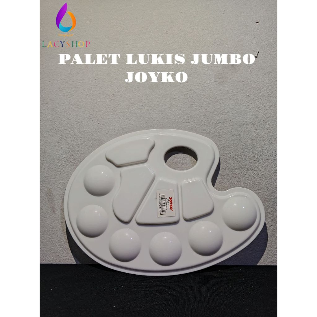 

Joyko Palette / Palet Lukis Cat Acrylic Jumbo Warna Putih Oval