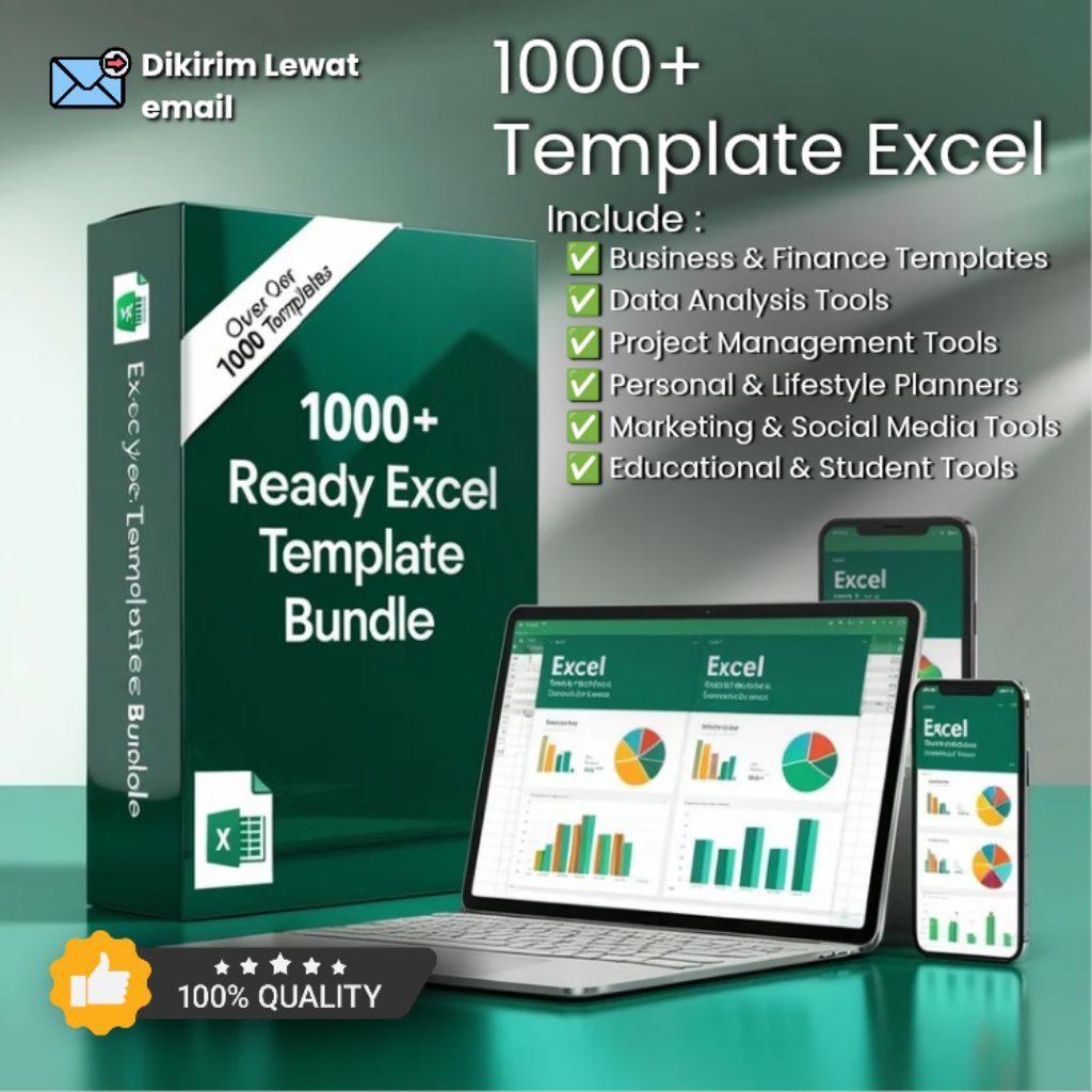 

1000+ Template Excel Siap Pakai – Keuangan, Bisnis, Planner, Laporan, dll
