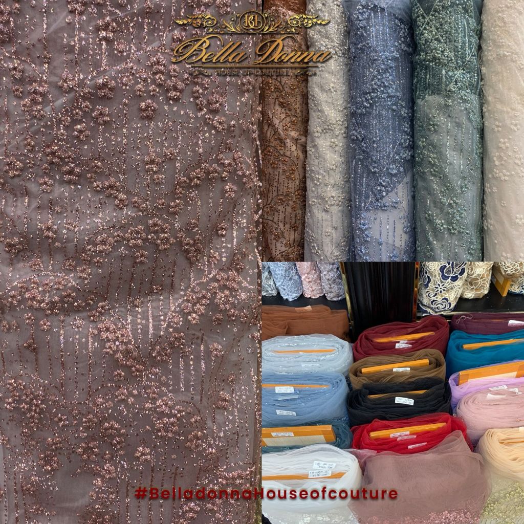 Tulle Candy Crush Motif Bunga Kecil – 0.5 METER / Kain Manis Ceria & Premium – Bella Donna Textile