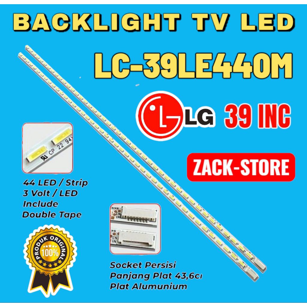 BACKLIGHT TV SHARP 39 INC LC39LE440M LAMPU BACKLIGHT TV SHARP LC-39LE440M